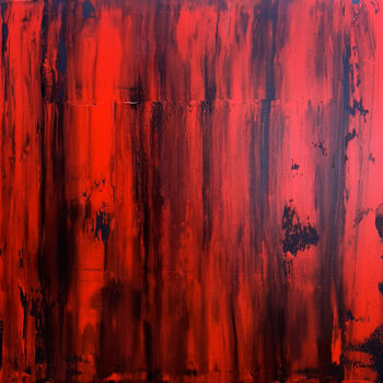 Peinture intitulée "Rouge Anglais" par Patrick Joosten, Œuvre d'art originale, Acrylique