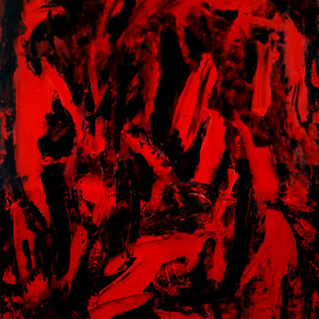 제목이 "Experimental Red N°2"인 미술작품 Patrick Joosten로, 원작, 아크릴