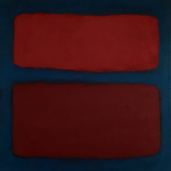 Schilderij getiteld "Experimental Red N°3" door Patrick Joosten, Origineel Kunstwerk, Acryl