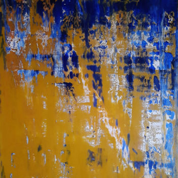 Peinture intitulée "Ocher" par Patrick Joosten, Œuvre d'art originale, Acrylique