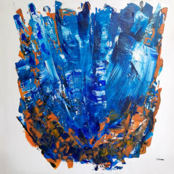 Schilderij getiteld "Ultramarine" door Patrick Joosten, Origineel Kunstwerk, Acryl