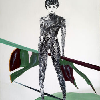 Painting titled "Body Woman" by Patrick Joosten, Original Artwork, Acrylic Mounted on Wood Stretcher frame