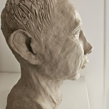 Sculpture intitulée "Jules César" par Patrick Lameynardie, Œuvre d'art originale, Argile