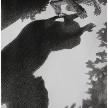 Pittura intitolato "la part de l'ombre,…" da Patrick Laurin, Opera d'arte originale