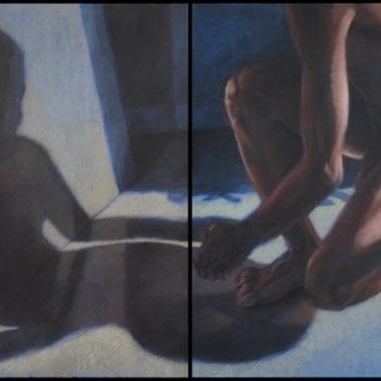Peinture intitulée "la part de l'ombre…" par Patrick Laurin, Œuvre d'art originale
