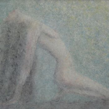 Ζωγραφική με τίτλο "Nu au soleil" από Patrick Lodwitz, Αυθεντικά έργα τέχνης, Ακρυλικό