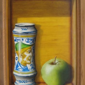 Malerei mit dem Titel "Albarello" von Patrick Lodwitz, Original-Kunstwerk, Öl