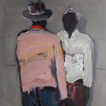 Painting titled "taking-advise2009-o…" by Patrick Makumbe, Original Artwork