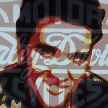 Artes digitais intitulada "Elvis Harley" por Patrick Mauxion (MAUX), Obras de arte originais, Trabalho Digital 2D Montado em…