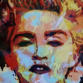 Arts numériques intitulée "Madonna Color" par Patrick Mauxion (MAUX), Œuvre d'art originale, Travail numérique 2D Monté sur…