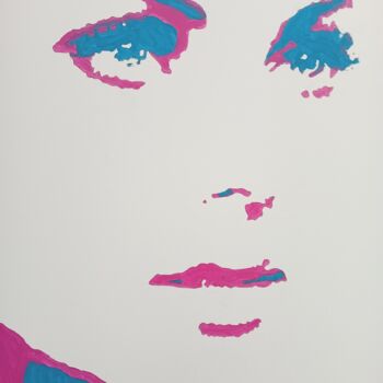 Painting titled "Pretty Woman III" by Patrick Mauxion (MAUX), Original Artwork, Acrylic Mounted on Wood Stretcher frame