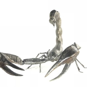 Sculpture titled "Scorpion - Sculptur…" by Patrick Médéric, Original Artwork, Metals