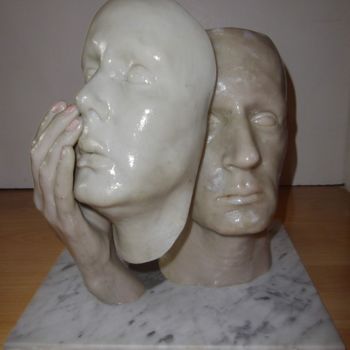 Sculpture intitulée "mascarade" par Patrick Monier, Œuvre d'art originale, Métaux