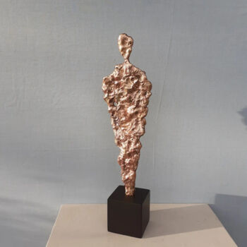 Sculpture titled "L'homme végétal" by Patrick Neel, Original Artwork, Bronze