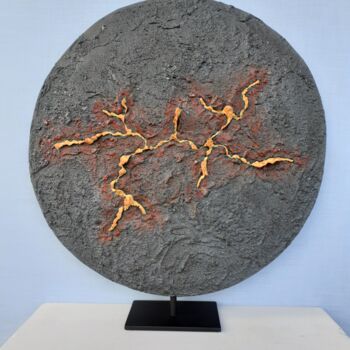 Скульптура под названием "Déchirures" - Patrick Neel, Подлинное произведение искусства, Металлы Установлен на Металл