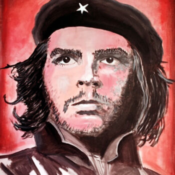 Painting titled "Le Che" by Patrick Noly, Original Artwork, Acrylic