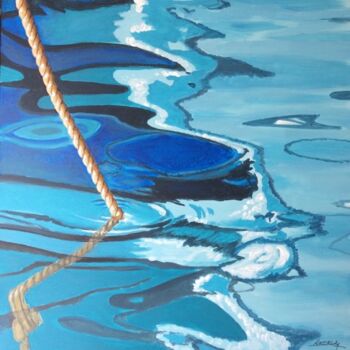 Картина под названием "Reflets 3" - Patrick Noly, Подлинное произведение искусства, Акрил