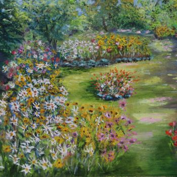 Peinture intitulée "my garden" par Patrick Osternaud, Œuvre d'art originale, Acrylique