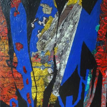 Painting titled "61-LE JARDIN LA NUI…" by Patrick William Tamper, Original Artwork, Acrylic Mounted on Wood Stretcher frame