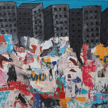 Peinture intitulée "paysage urbain2" par Patrick Tourtel, Œuvre d'art originale