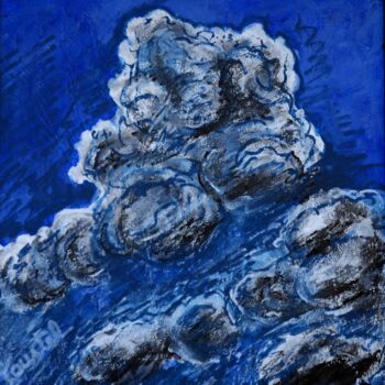 Painting titled "NUAGE 3" by Patrick Tourtel, Original Artwork, Acrylic