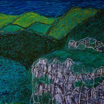 "paysage 16" başlıklı Tablo Patrick Tourtel tarafından, Orijinal sanat, Akrilik
