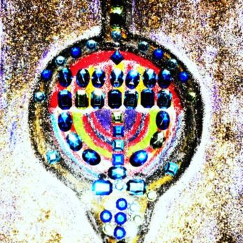 Painting titled "LAMPE A HUILE ANTIQ…" by Bip, Original Artwork