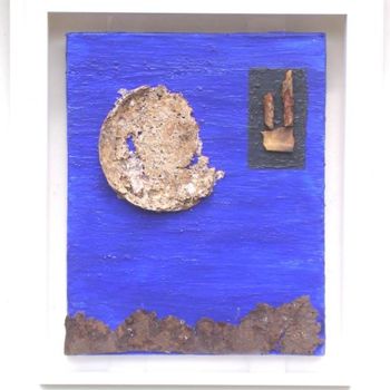 Pintura titulada "Lune Hiver" por Patrick.Clerc, Obra de arte original