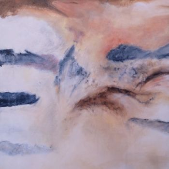 Painting titled "Turbulences." by Patrick Couvreur, Original Artwork, Oil