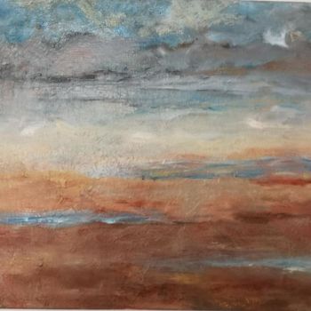 Painting titled "Nuages d'iode" by Patrick Couvreur, Original Artwork, Oil