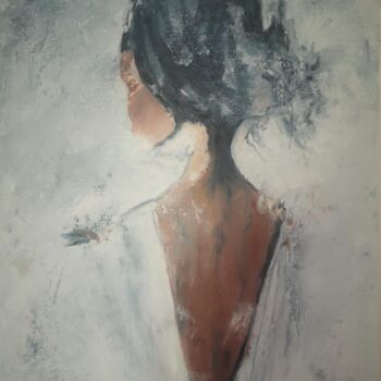 Peinture intitulée "Nubienne" par Patrick Couvreur, Œuvre d'art originale, Huile