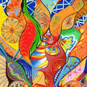 Pintura intitulada ""Papillons" Hommage…" por Patrick Davoine, Obras de arte originais, Acrílico