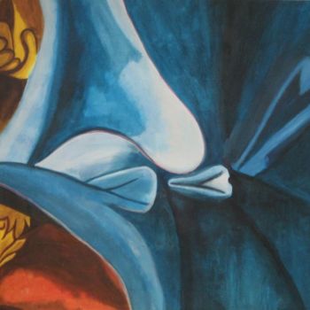 Peinture intitulée "Drapé I" par Patrick Mahieu, Œuvre d'art originale, Huile