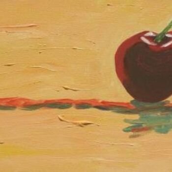 Painting titled "Tutti frutti cerise" by Patrick Mahieu, Original Artwork, Oil
