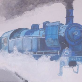 Painting titled "Loco IV" by Patrick Mahieu, Original Artwork