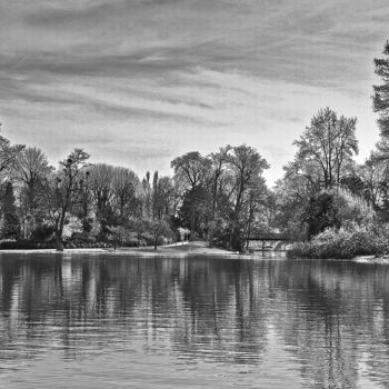 Fotografia intitulada "lac saint mandé" por Patrick Geoffroy, Obras de arte originais, Fotografia digital