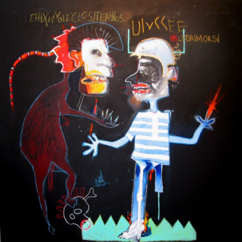 "LE COMBAT D'ULYSSE…" başlıklı Tablo Patrick Santus tarafından, Orijinal sanat, Akrilik