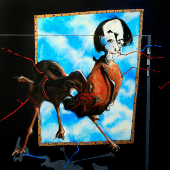 Schilderij getiteld "LA DIS CORDE D'ANTO…" door Patrick Santus, Origineel Kunstwerk, Acryl