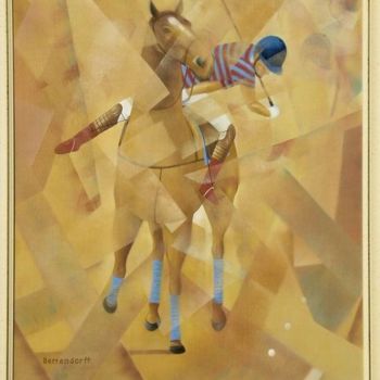 Painting titled "Polo à Deauville.12F" by Patrick Schilling, Original Artwork