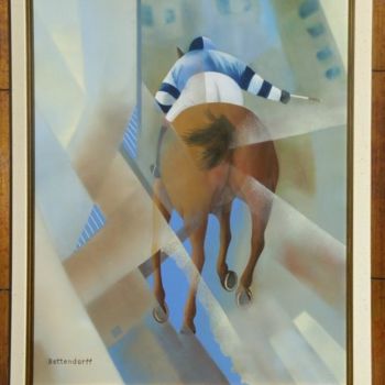 Painting titled "Galop.6F" by Patrick Schilling, Original Artwork