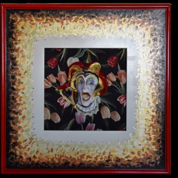 Painting titled "Clown" by Gaia Graal, Original Artwork