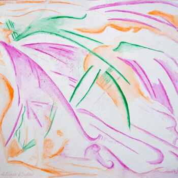 Dessin intitulée "After the Horse" par Patrizia Salles, Œuvre d'art originale, Crayon