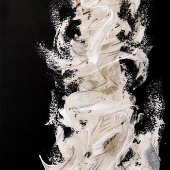 Painting titled "CHAOS — 1 of 5" by Patrizia Salles, Original Artwork, Acrylic Mounted on Wood Stretcher frame