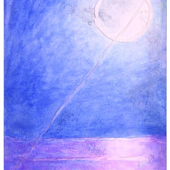 Peinture intitulée "Luna II" par Patrizia Salles, Œuvre d'art originale, Acrylique Monté sur Châssis en bois