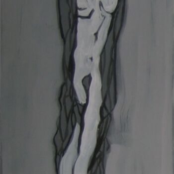 Malerei mit dem Titel "nudo" von Pat, Original-Kunstwerk, Öl
