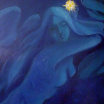 Peinture intitulée "Selene" par Patrizia Ricca, Œuvre d'art originale, Huile