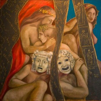 Pittura intitolato "BACCANALE" da Patrizia Ricca, Opera d'arte originale