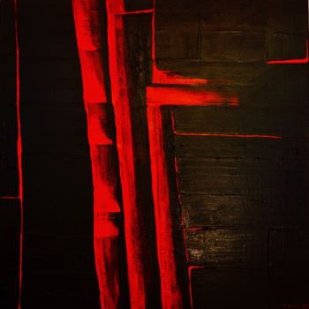 Painting titled "Coup de Vent" by Patryk Vidal, Original Artwork, Acrylic