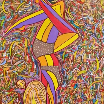 Painting titled "Equilíbrio" by P. Rocko, Original Artwork, Acrylic