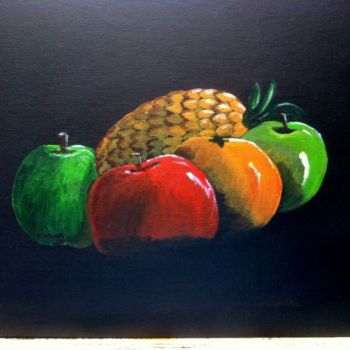 Pittura intitolato "envie-de-fruits.jpg" da Patty Wagner, Opera d'arte originale, Acrilico